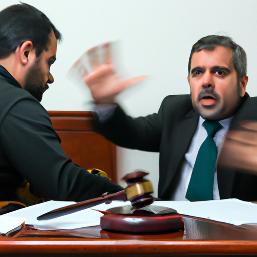 תמונה של עורך דין לדיני תעבורה כשהוא טוען תיק בבית המשפט
